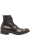 Officine Creative Calixte 002 Ankle Boots In Braun