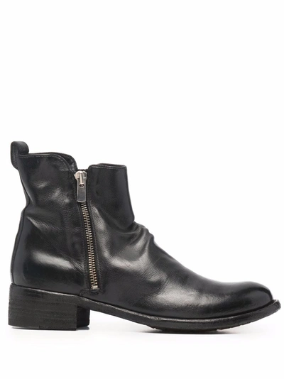 Officine Creative Lison Leather Boot In Schwarz