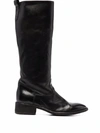 OFFICINE CREATIVE KNEE-LENGTH LEATHER BOOTS