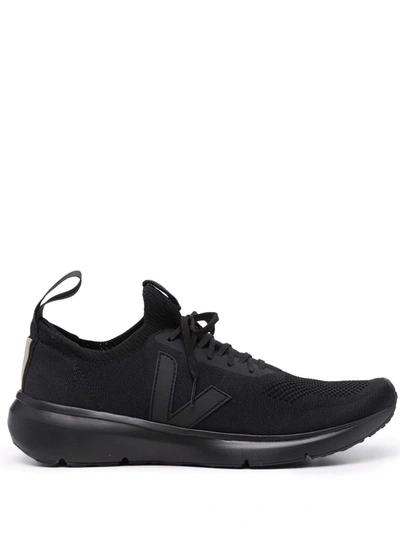 Rick Owens X Veja Sock Low-top Trainers In Nero