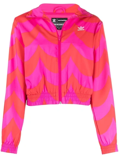 Adidas Originals X Marimekko Woven Track Jacket In Rot