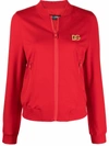 Dolce & Gabbana Full Milano Jacket With Dg Embellishment In Rot