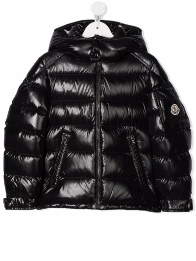 Moncler Kids' New Maya Down-filled Padded Jacket In Black