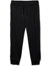 Fendi Logo Pattern Side Panel Track Trousers In Black