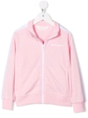 Palm Angels Girls Baby Pink Kids Logo-print Shell Jacket 4-10 Years 10 Years In Pink