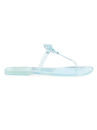 Tory Burch Mini Miller Jelly Thong Sandals In Blue