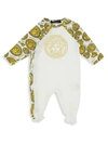 VERSACE BABY'S MEDUSA-PRINT FOOTIE,400014180620