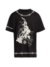 GIVENCHY BARBED OVERSIZED T-SHIRT,400014298446