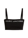 Marc Jacobs Logo Bandeau Top In Black