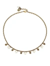 ALEXANDER MCQUEEN GOLDTONE & FAUX PEARL CHAIN NECKLACE,400014611132