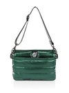 Think Royln Bum Bag Small Quilted Crossbody Belt Bag In Pearl Emerald