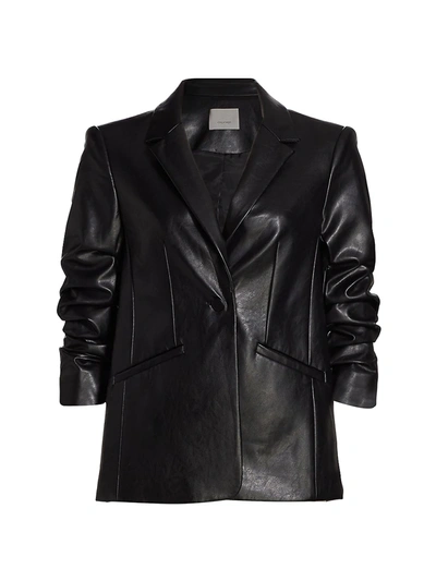 Cinq À Sept Kylie Faux Leather Jacket In Black