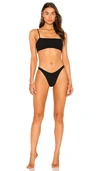 Hunza G Gigi Lurex Bikini In Black