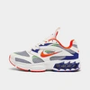 Nike Zoom Air Fire Mesh And Faux Leather Sneakers In Sail/hyper Crimson/pale Ivory