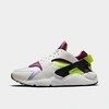 Nike Air Huarache Run 91 Sneakers In White/neon Yellow/magenta/black
