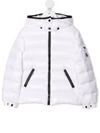Moncler Bady Hooded Nylon Down Jacket In White