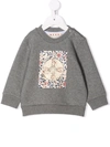 Marni Cat-print Cotton Sweatshirt In Grey