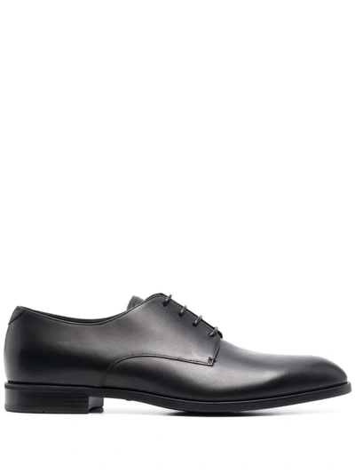 Emporio Armani Lace-up Derby Shoes In Black