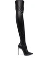 Le Silla Eva Thigh-high Leather Boots In Black