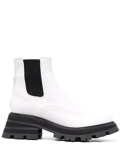 ALEXANDER MCQUEEN WANDER RIDGED-SOLE LEATHER BOOTS