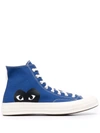 Comme Des Garçons Play X Converse X Converse 70s Hi-top Canvas Trainers In Blue