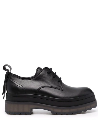 Redv Transparent-sole Lace-up Shoes In Black