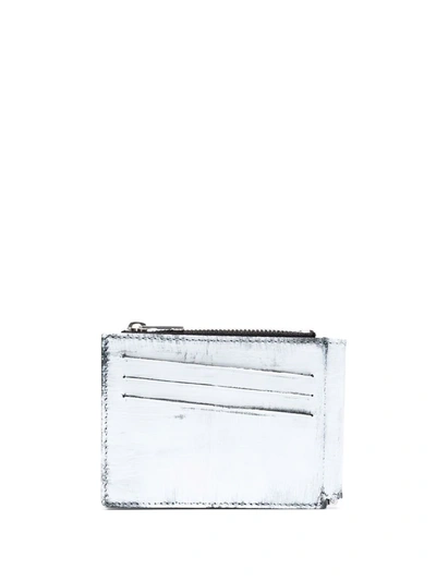 Maison Margiela Embossed Logo Bi-fold Wallet In White