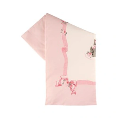 Monnalisa Pink Kitten Baby Blanket