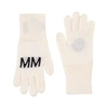 MM6 MARGIELA MM6 MAISON MARGIELA WHITE BRANDED GLOVES,M60068MM029