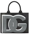 DOLCE & GABBANA DG DAILY LOGO-PRINT CALF LEATHER SHOPPER BAG