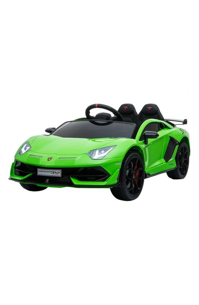 Best Ride On Cars Babies' Lamborghini Svj 12v Ride-on Toy Car In Green