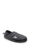 The North Face Thermoball™ Traction Water Resistant Slipper In Phantom Grey Heather Print/tnf Black