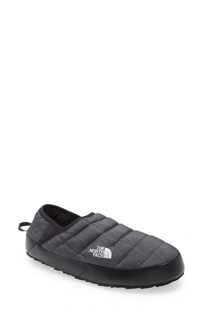 The North Face Thermoball™ Traction Water Resistant Slipper In Grey/ Black