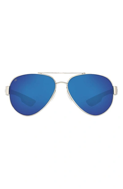 Costa Del Mar 59mm Polarized Pilot Sunglasses In Med Grey
