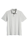 Public Rec Go-to Athletic Fit Performance Polo In Heather Silver Spoon