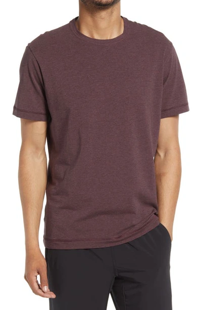 Public Rec Men's Solid Athletic T-shirt In Heather Burgundy