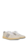 Collegium Pillar Destroyer Low Top Sneaker In Platinum Suede/ White