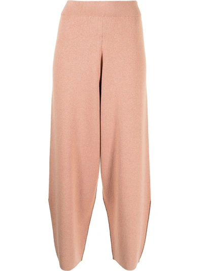 Proenza Schouler White Label Tapered Cropped Trousers In Pink