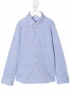 Il Gufo Classic Button Down Shirt In Blue