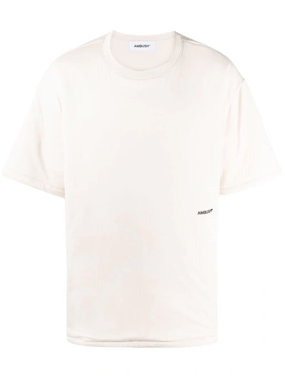 Ambush Padded T-shirt With Embroidered Logo In White
