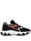 Hogan Hyperactive Panelled Chunky Sneakers In Black