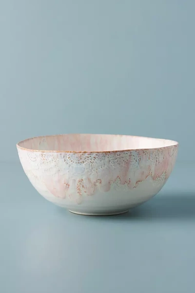 Anthropologie Old Havana Serving Bowl In Pink