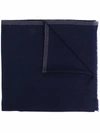 FAY FRINGED WOOL-CASHMERE SCARF