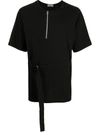 YOHJI YAMAMOTO BELTED COTTON T-SHIRT