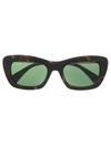 Lanvin Cat Eye-frame Tortoiseshell Sunglasses In Braun