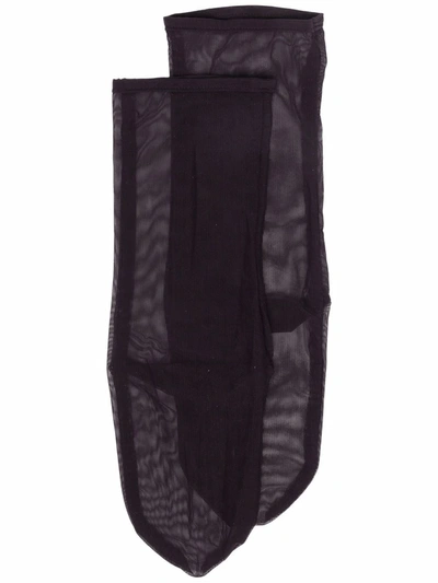 Simone Wild Net Ankle Socks In 紫色