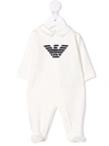 Emporio Armani Jumpsuit With Print In 白色