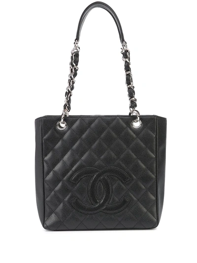 Pre-owned Chanel Petite Shopping Tote Bag In
