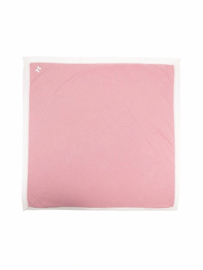 Paz Rodriguez Contrasting Edge Blanket In Pink