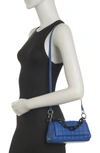 House Of Want H.o.w. We Play Vegan Leather Crossbody Bag In Blue Quilt
